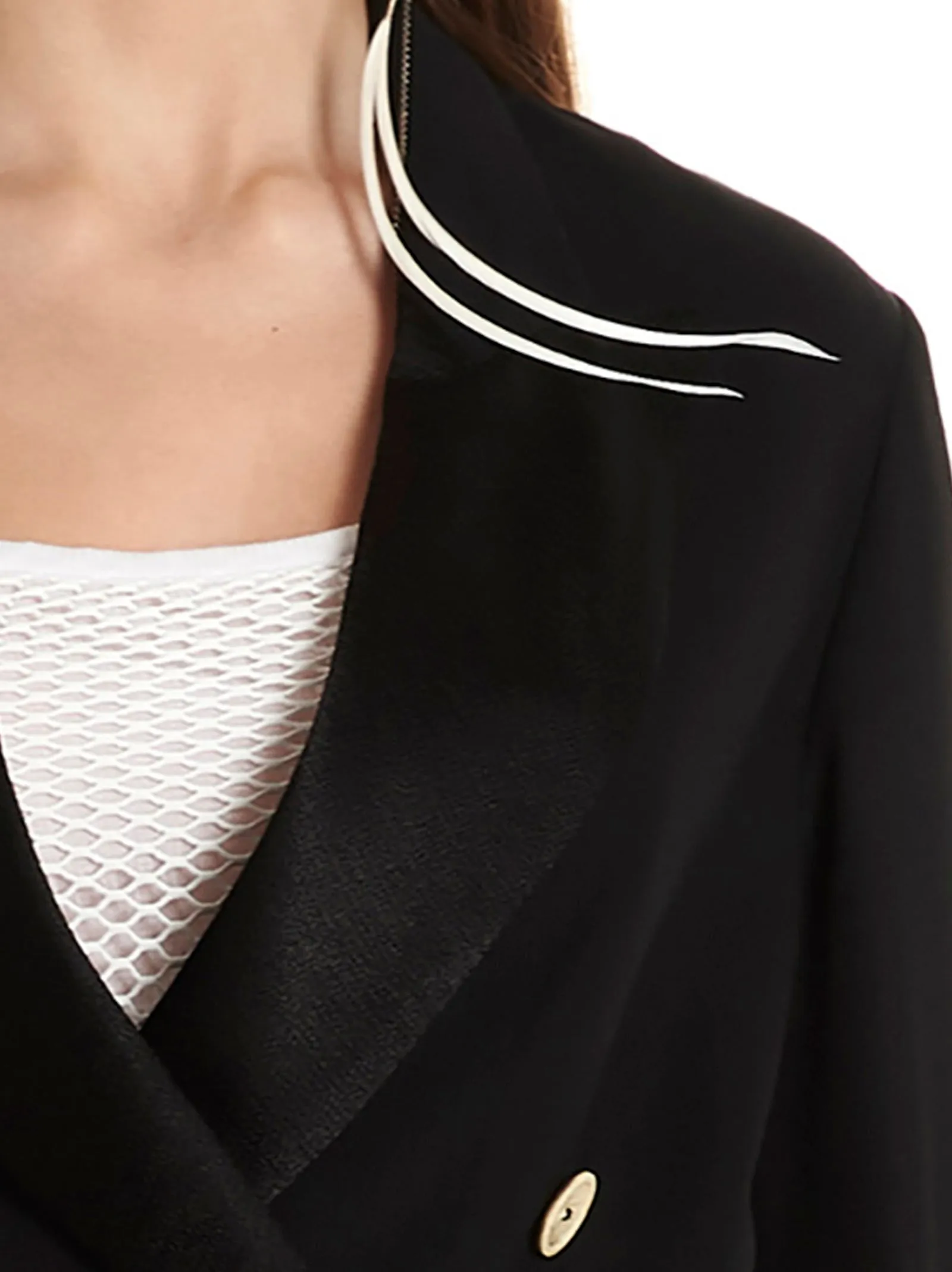 Ann Demeulemeester Layered Cropped Blazer