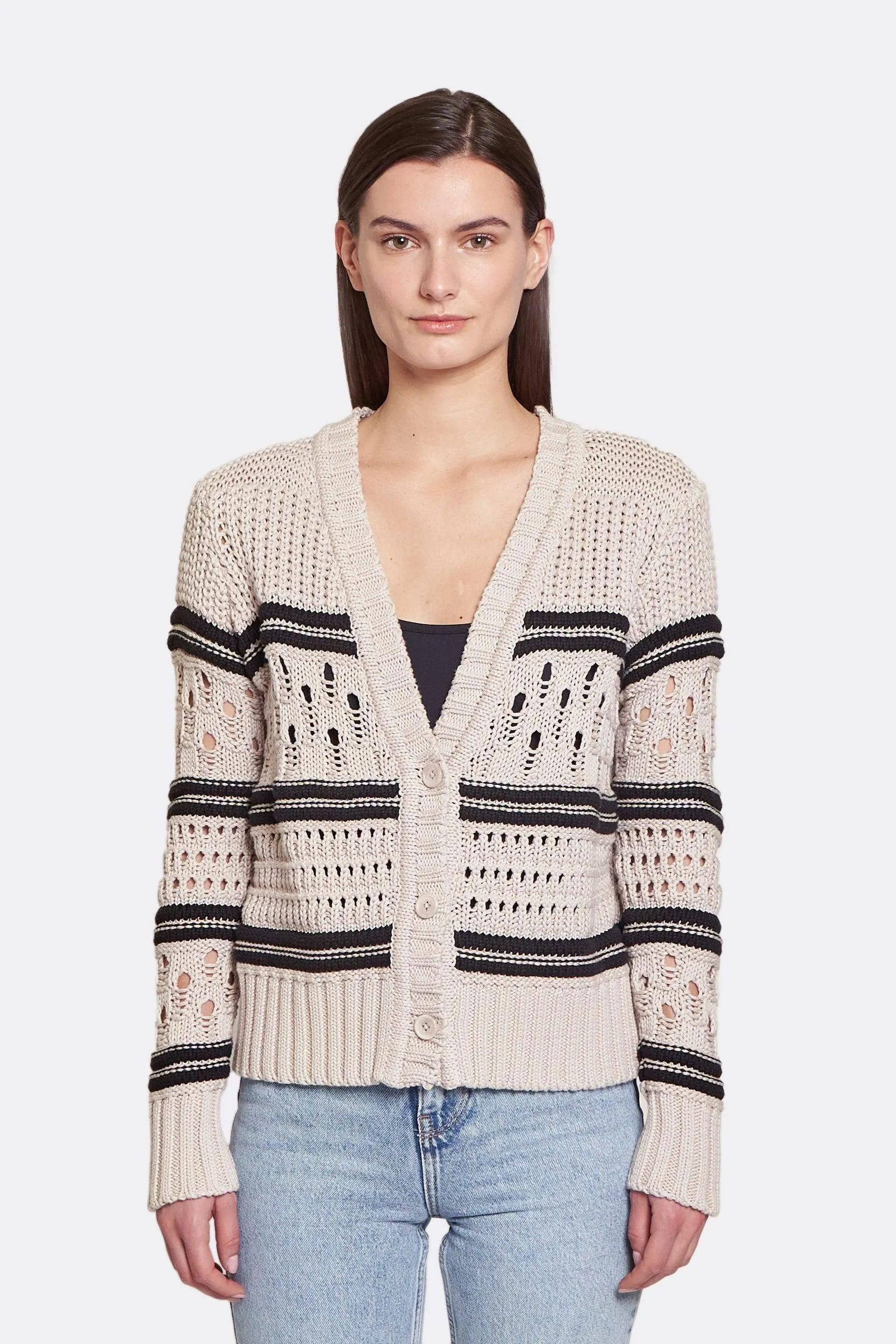 Autumn Cashmere - Chunky Multi Stitch -Sand/Black