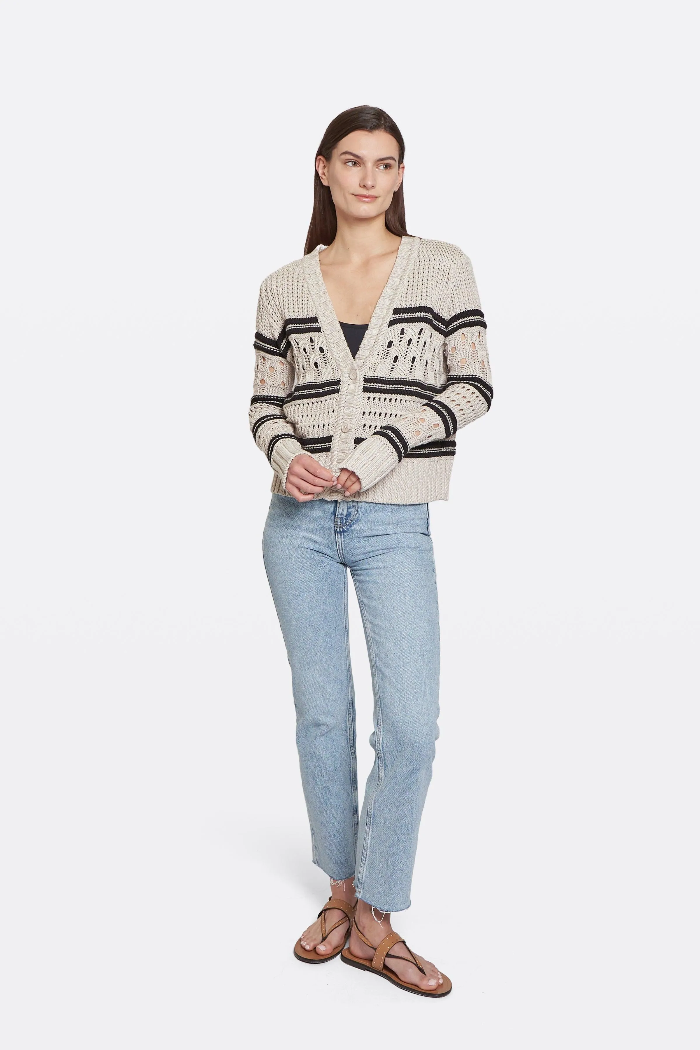 Autumn Cashmere - Chunky Multi Stitch -Sand/Black