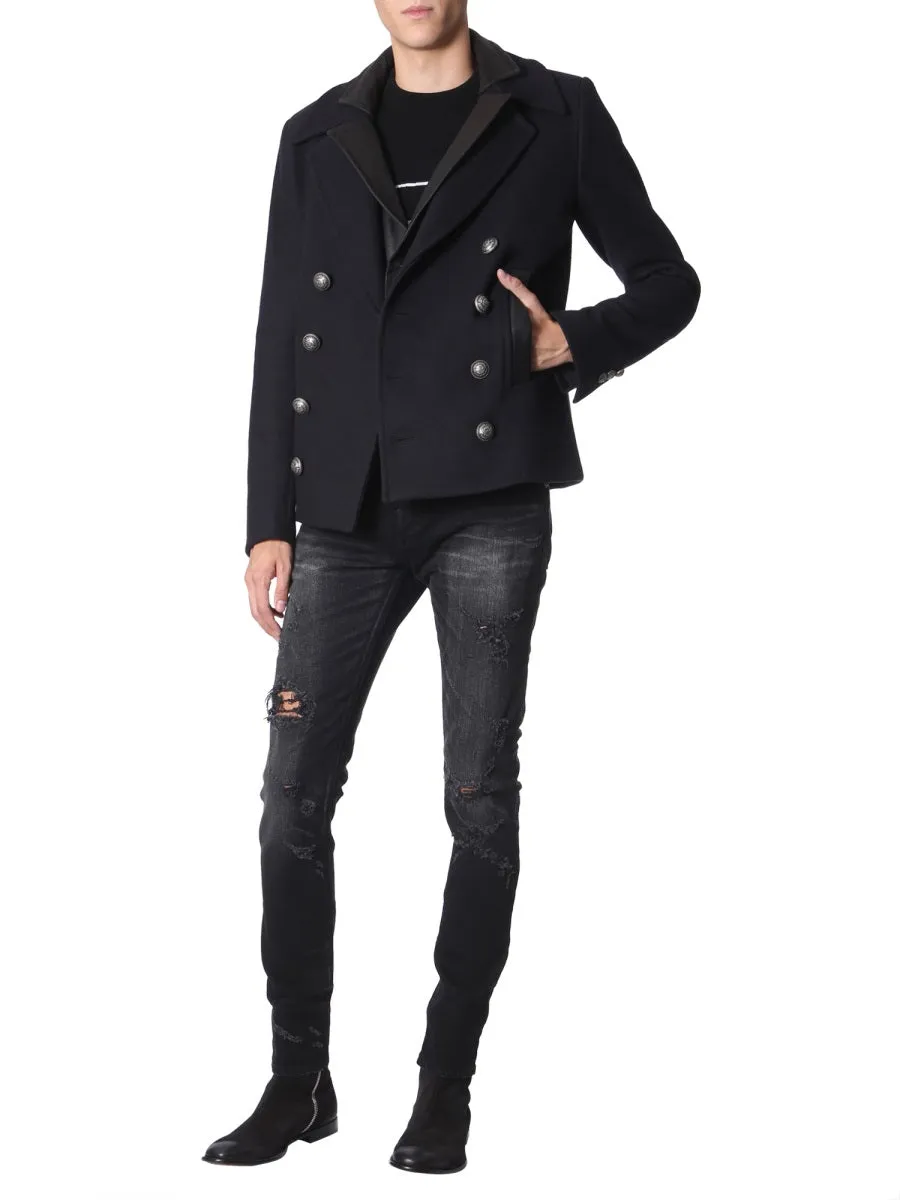 Balmain Double-Breasted Layered Blazer