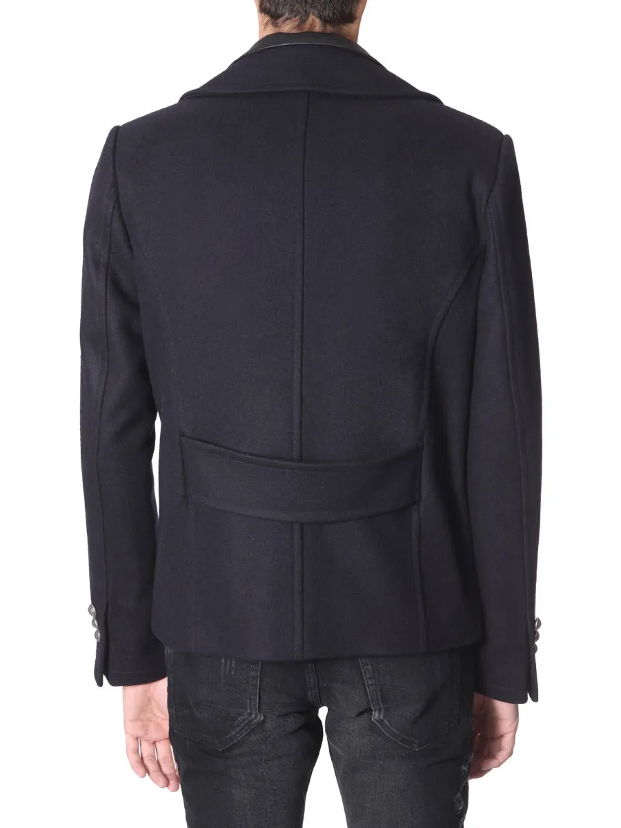 Balmain Double-Breasted Layered Blazer
