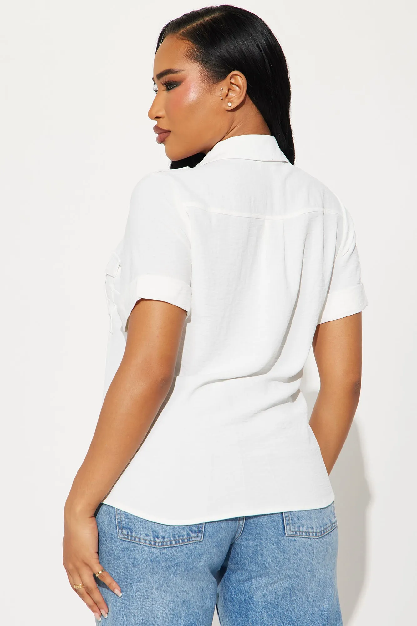 Becky Button Up Shirt - Off White