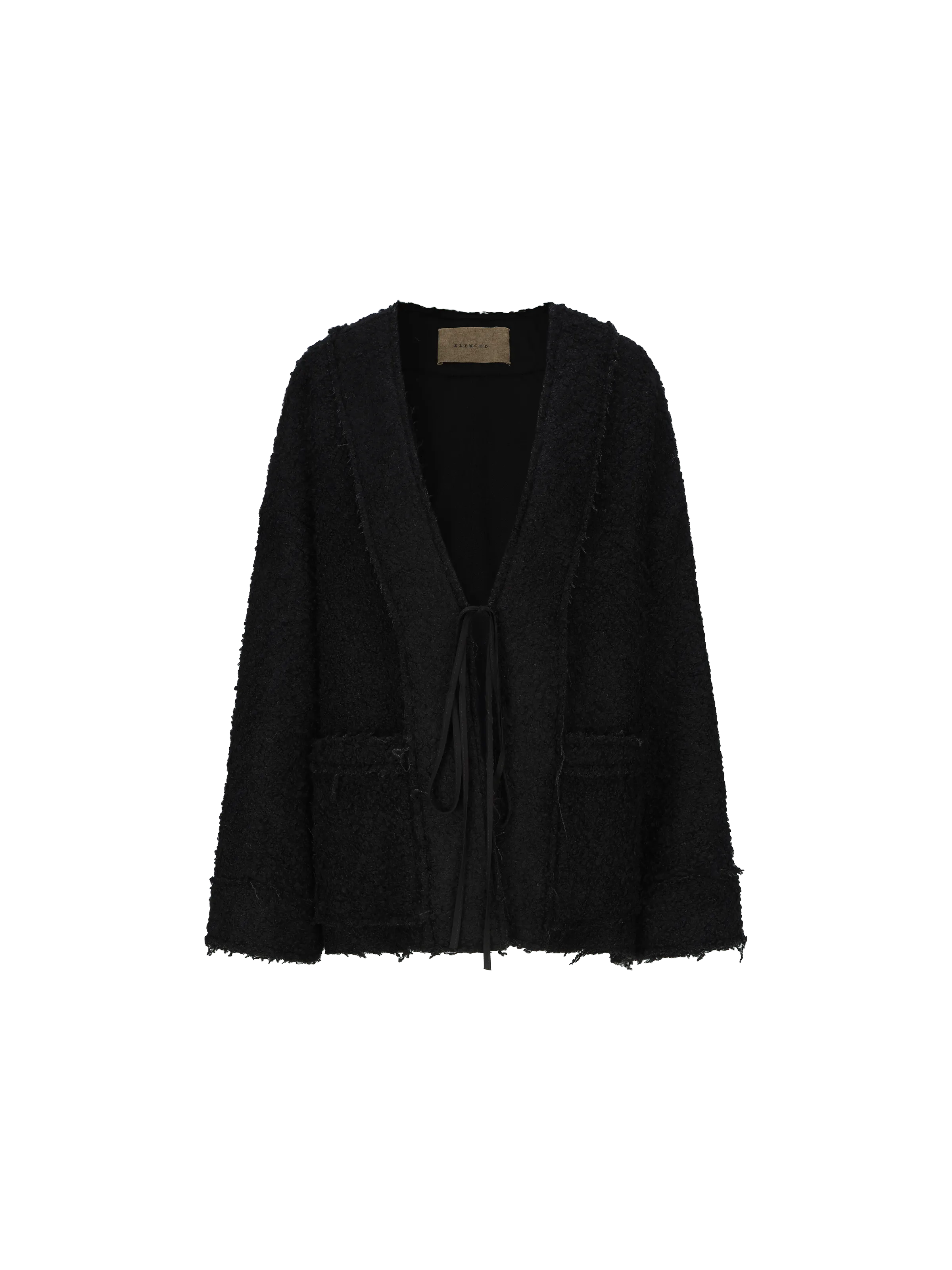 Black Wool Short Jacket