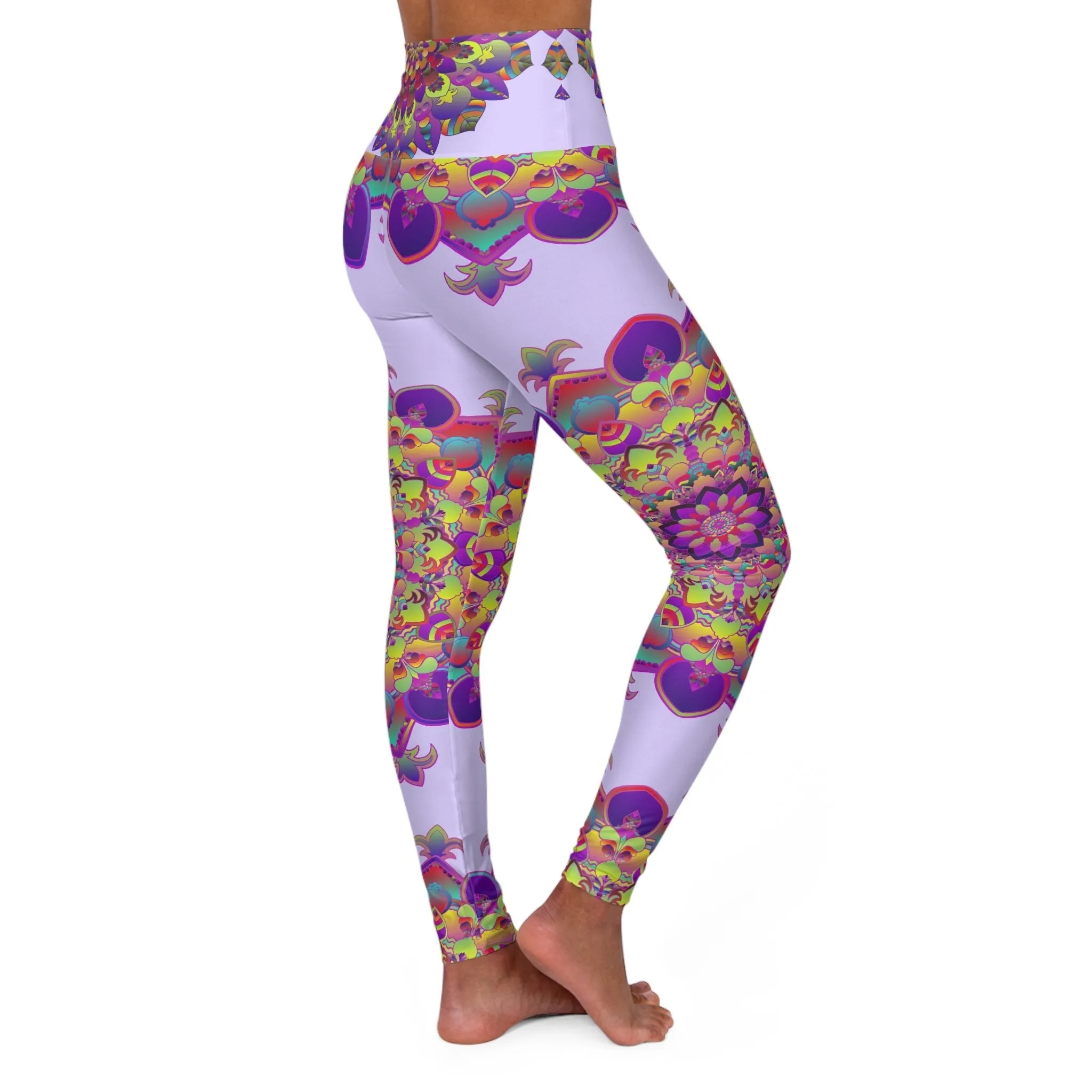 Blululi Lavender Mandala Yoga Pants