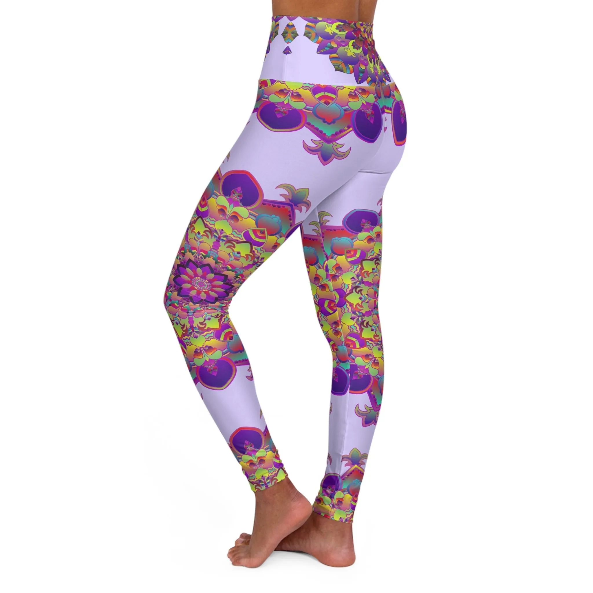 Blululi Lavender Mandala Yoga Pants