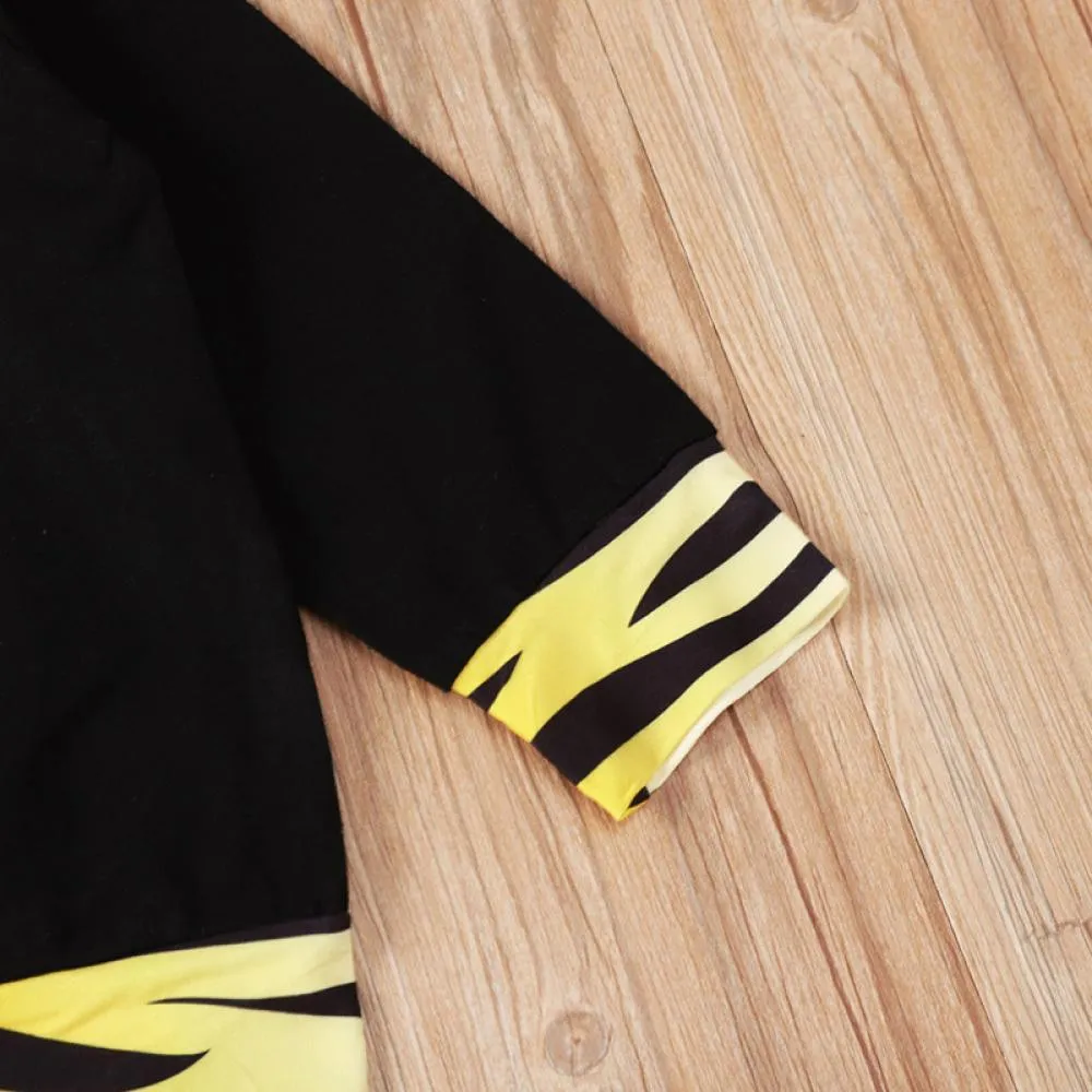 Boys Letter Printed Tiger Printed Top & Pants Kids Wholesale Clothing