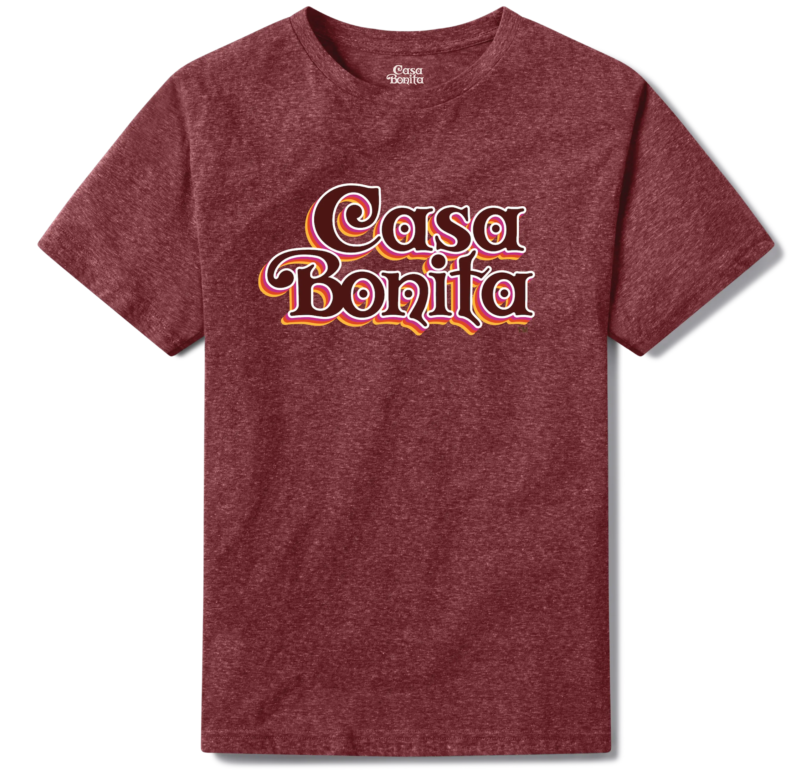 Casa Bonita Maroon Retro Logo T-Shirt