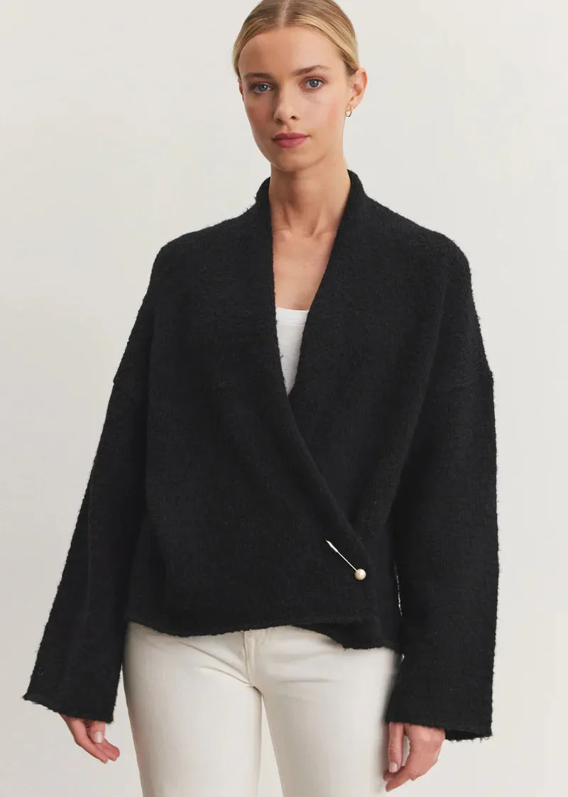 Chanson Brushed Knit Cardigan