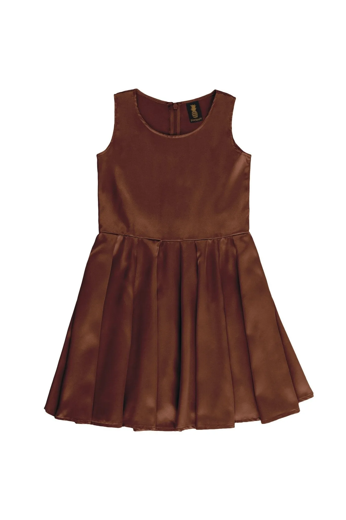 Chocolate Brown Sleeveless Chic Skater Fit Flare Mother Daughter Dress