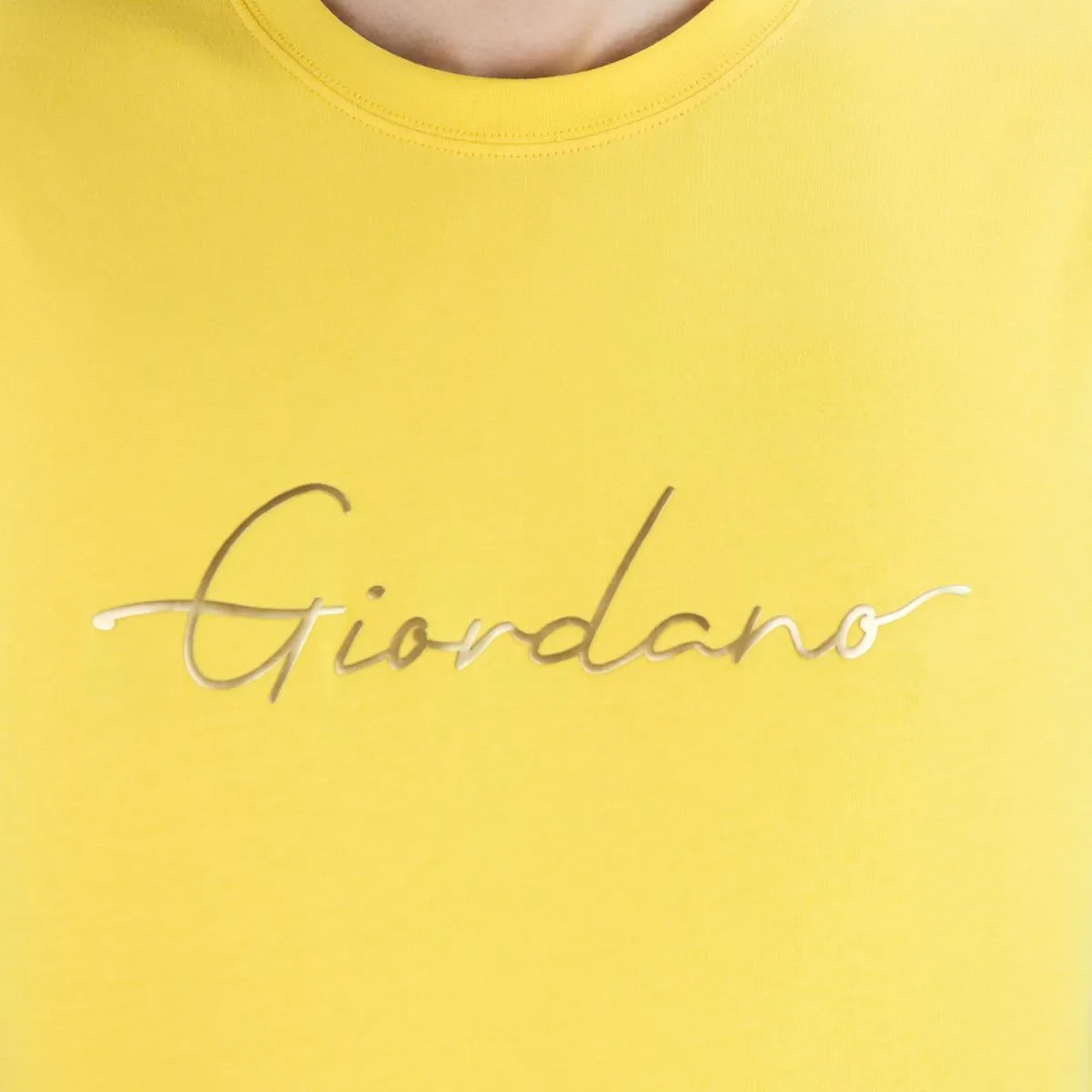 Cotton Jersey Crewneck Short Sleeve Slim Print Tees (Signature Tees)