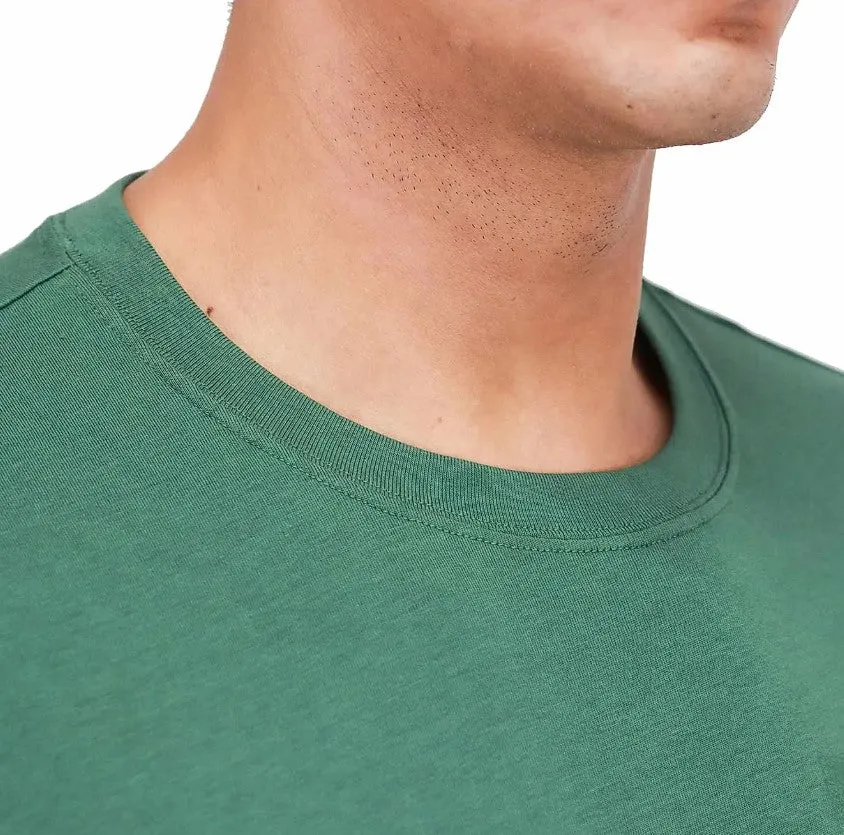 Cotton Jersey Crewneck Short Sleeve Slim Print Tees (Signature Tees)