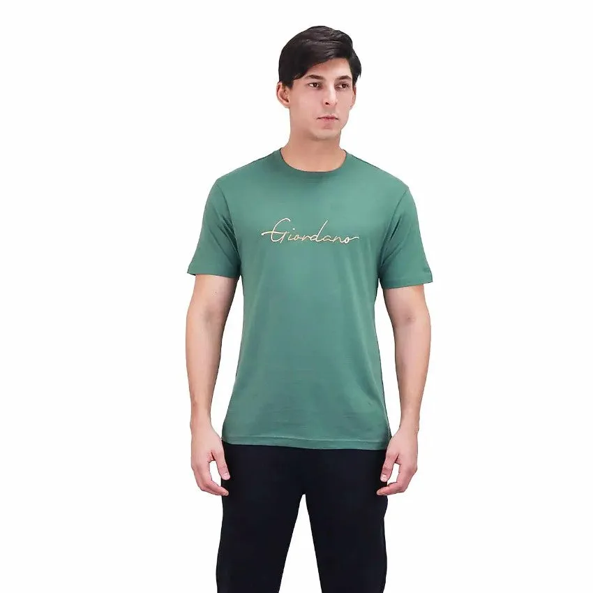 Cotton Jersey Crewneck Short Sleeve Slim Print Tees (Signature Tees)