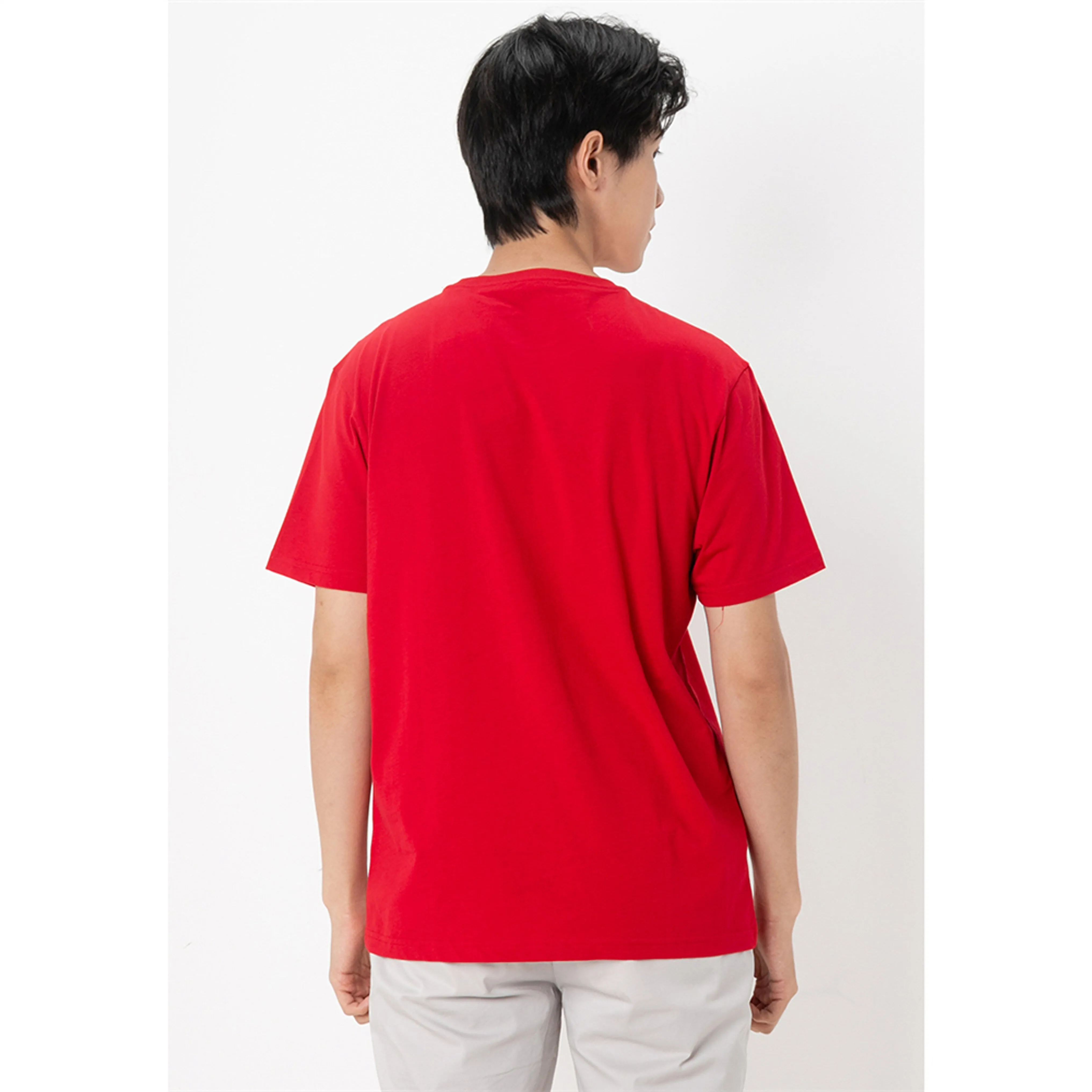 Cotton Jersey Crewneck Short Sleeve Slim Print Tees (Signature Tees)