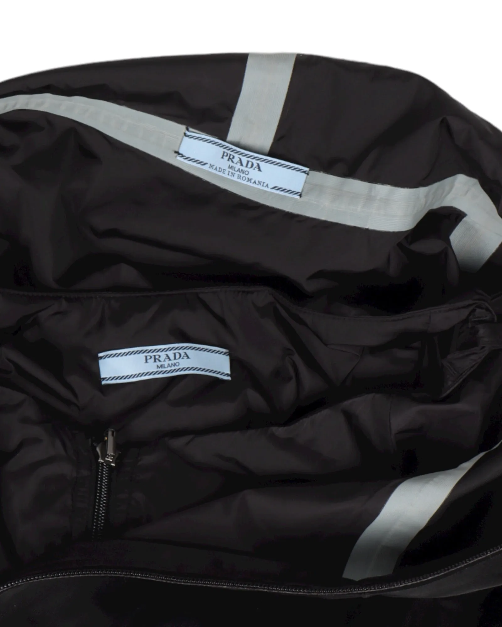 Cropped Nylon Double-Layered Velcro Jacket