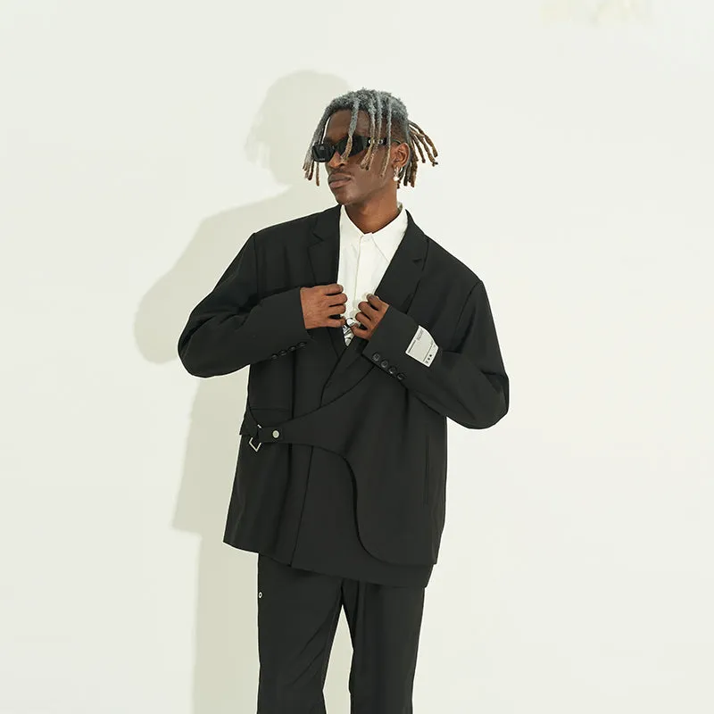 Deconstruction Layered Suit Jacket