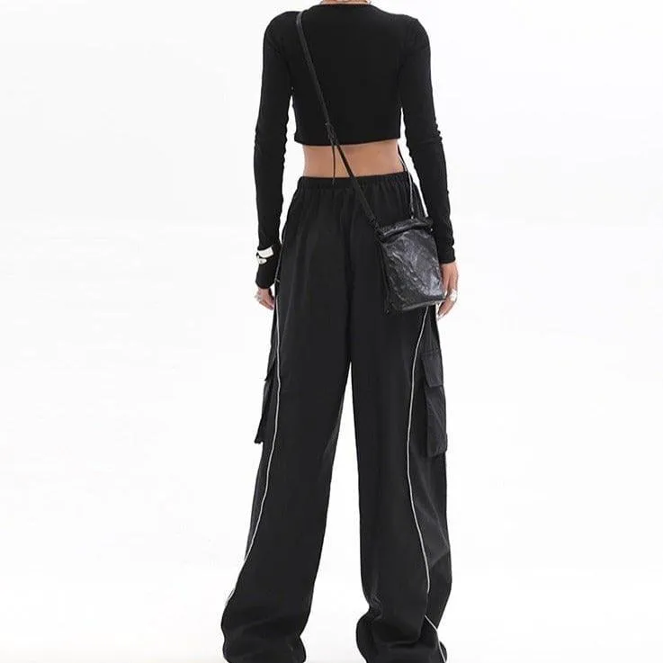 Drawstring Baggy Cargo Pants