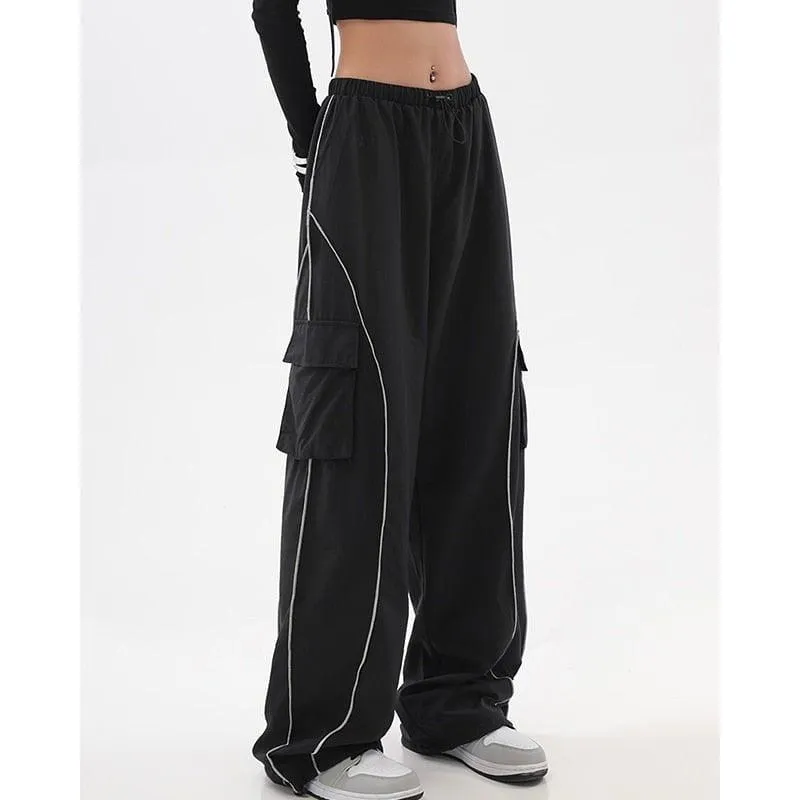 Drawstring Baggy Cargo Pants