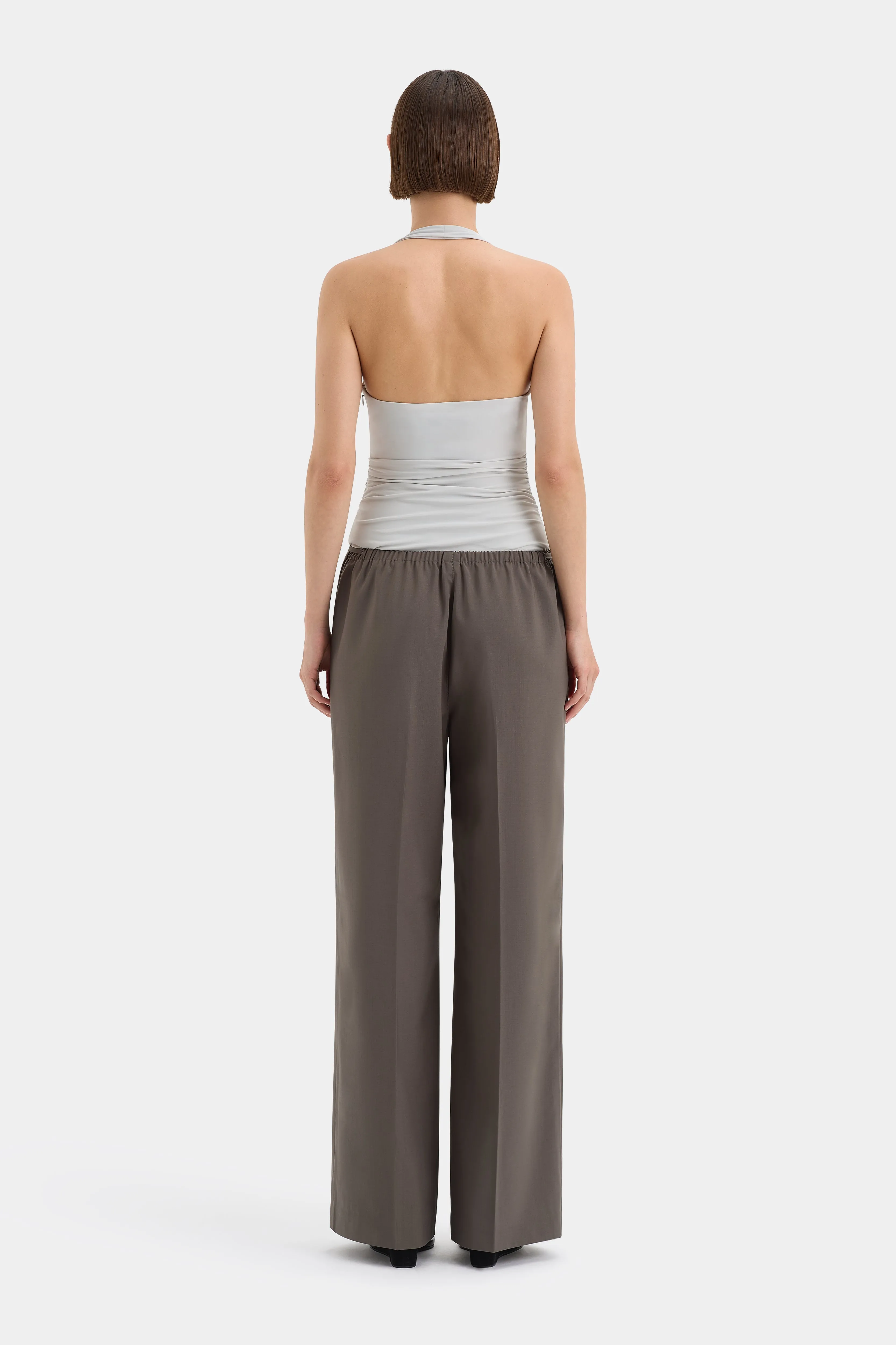 Elm Halter Top, Grey Blue
