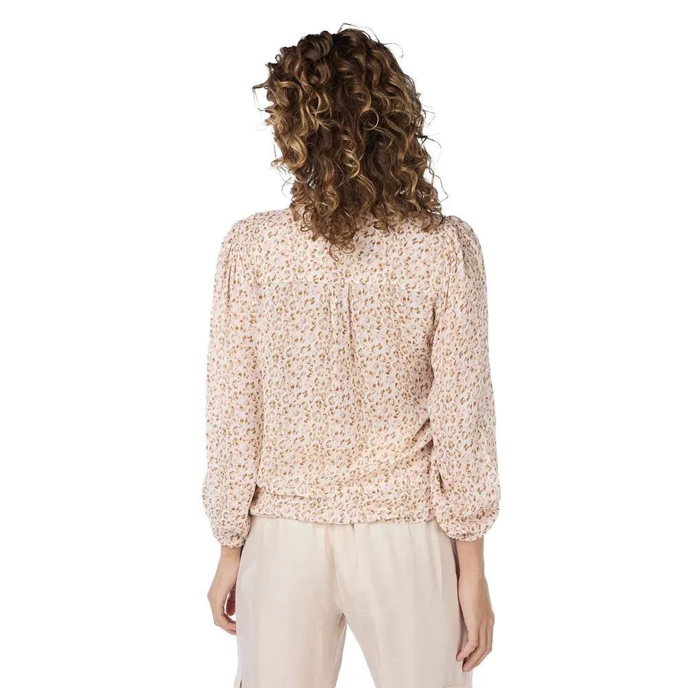 EsQualo Pastel Cheetah Print Blouse