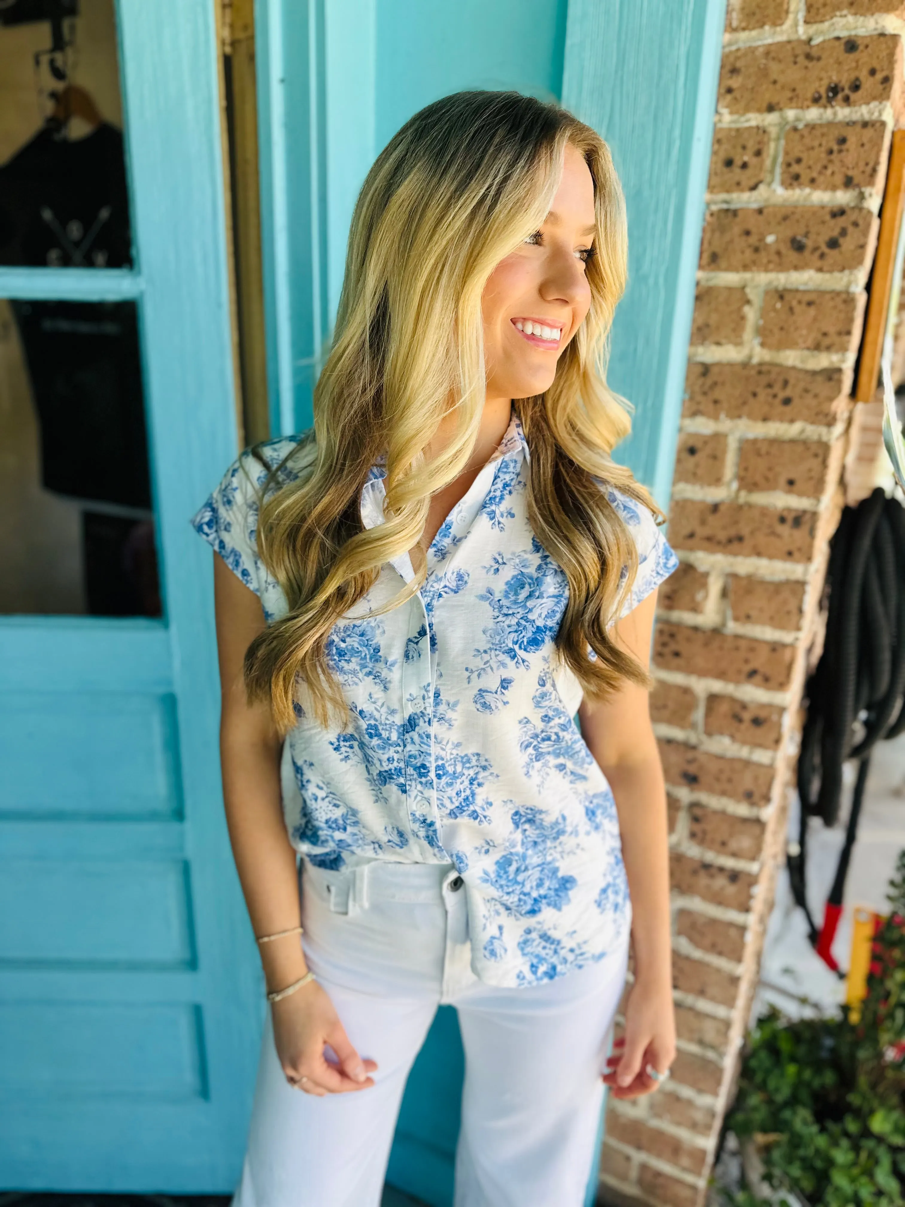 Faye Floral Top