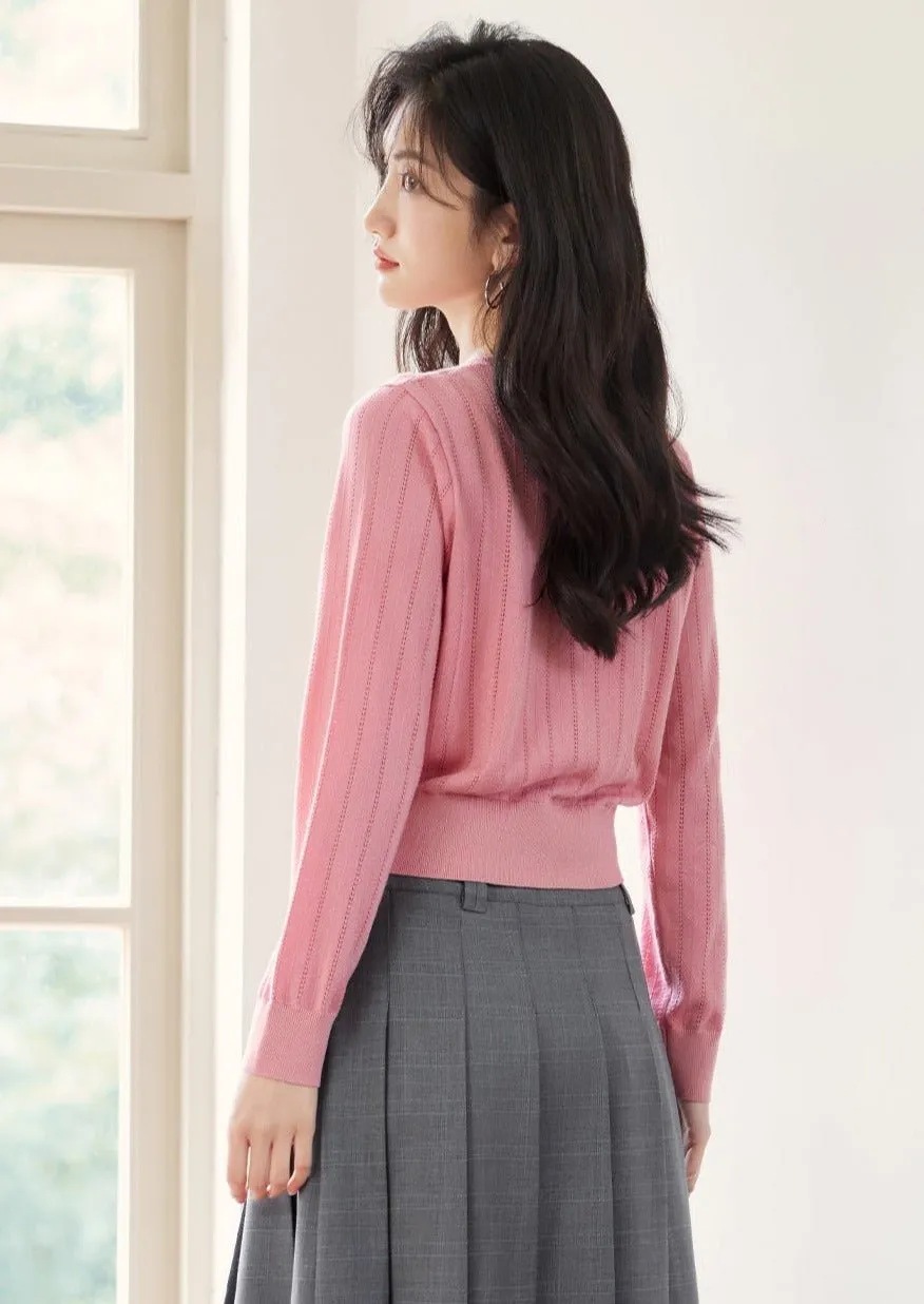 FRENCH GENTLE STYLE KNIT CARDIGAN