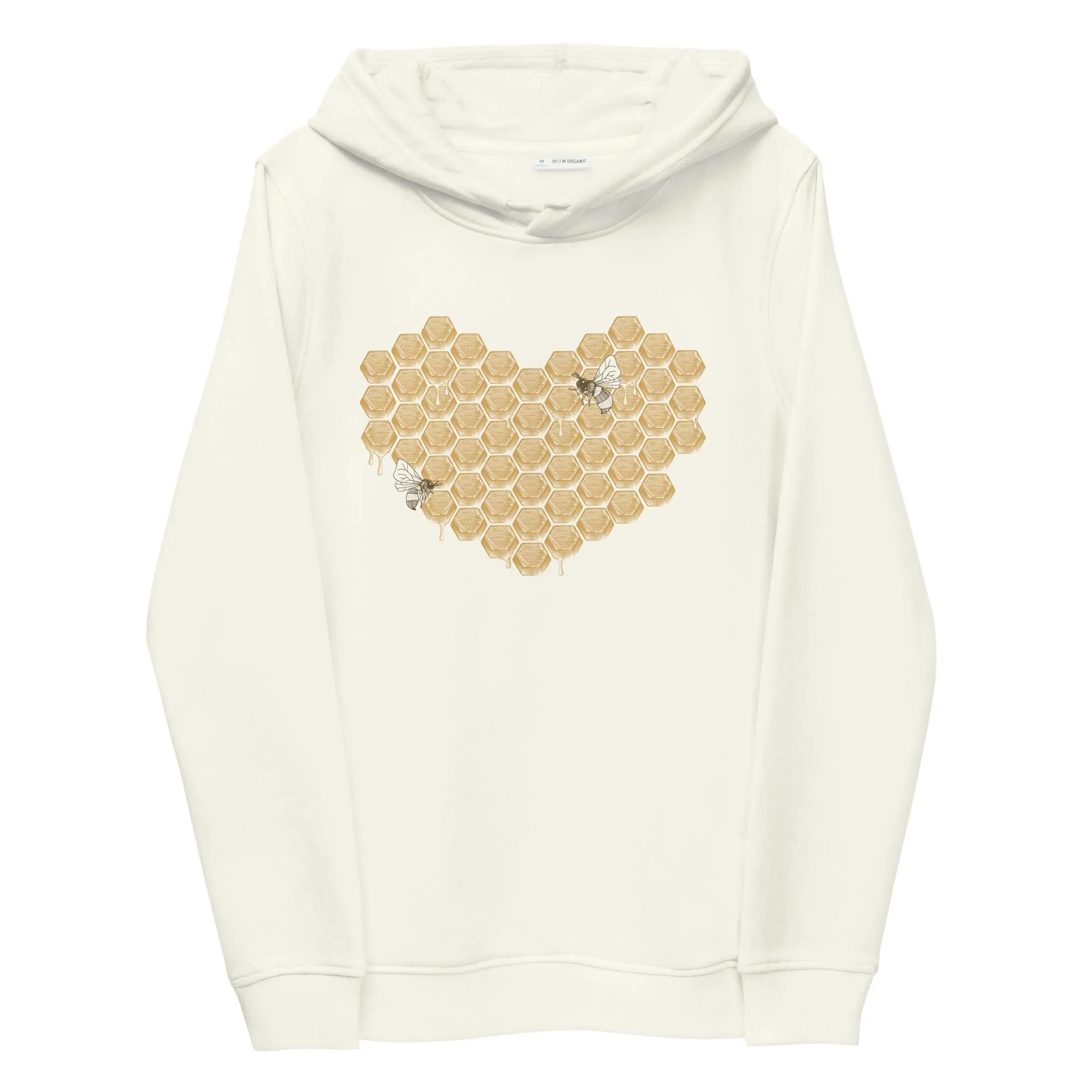 Heart of (Honey) Gold Women's Organic Cotton and Recycled Polyester Fitted Hoodie