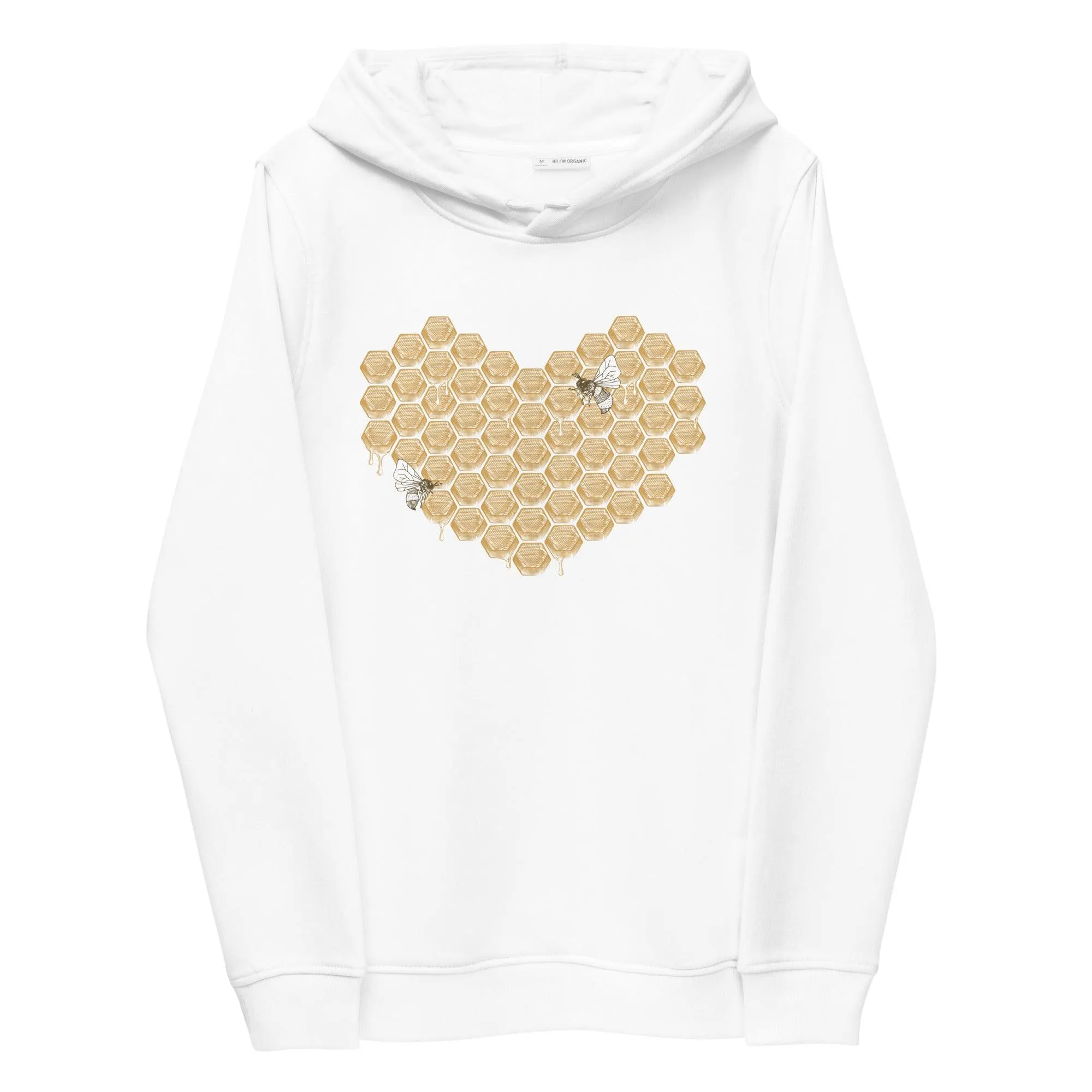 Heart of (Honey) Gold Women's Organic Cotton and Recycled Polyester Fitted Hoodie