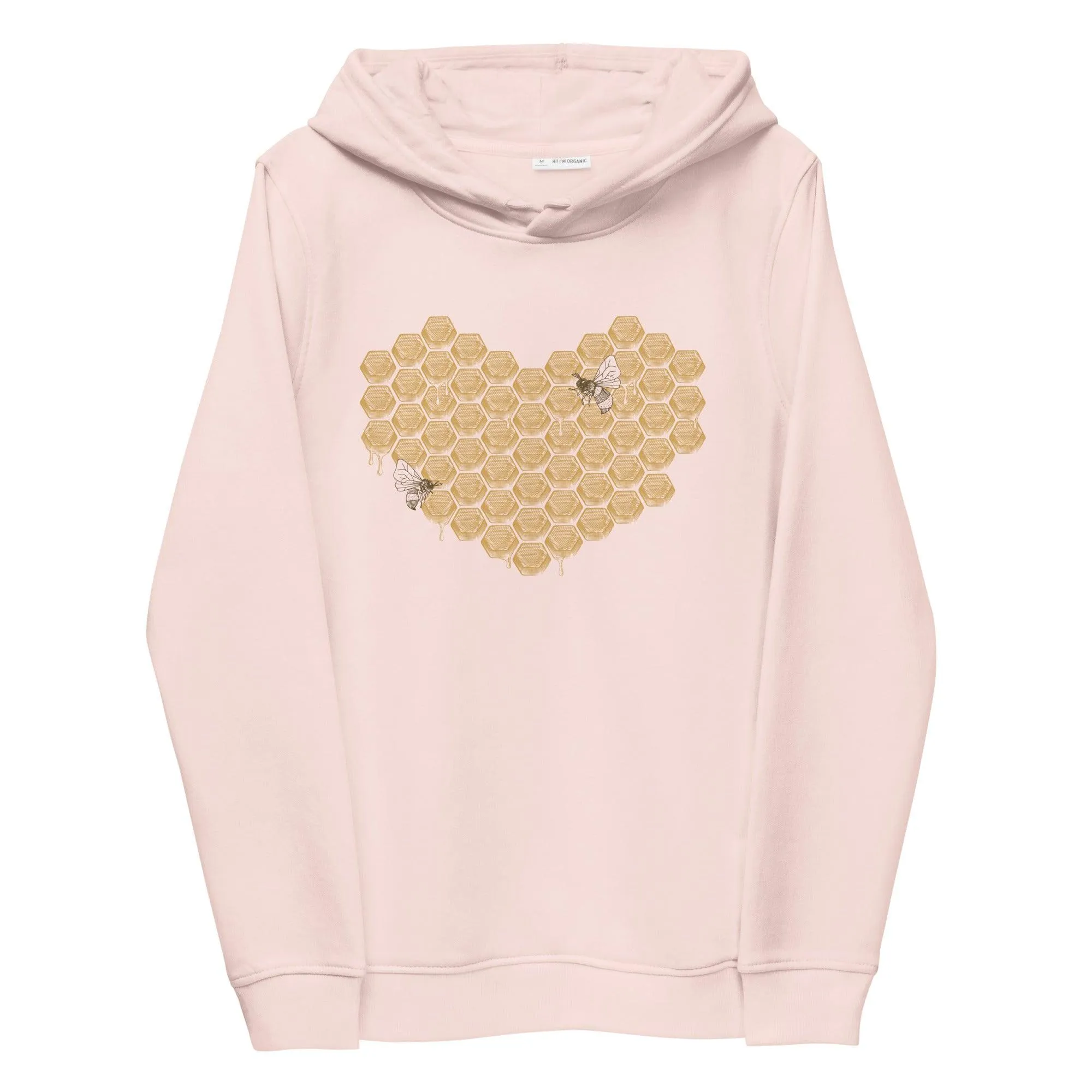 Heart of (Honey) Gold Women's Organic Cotton and Recycled Polyester Fitted Hoodie
