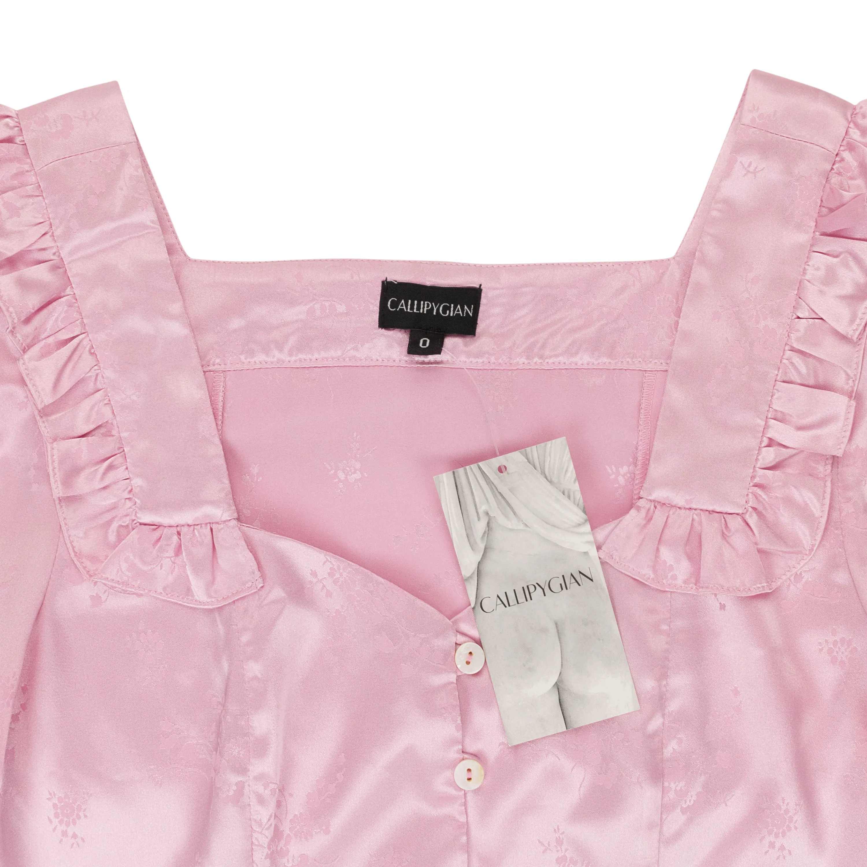 JACQUARD PINK BUTTON-UP
