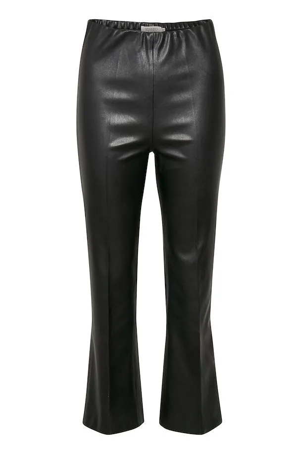 KAYLEE PU KICKFLARE PANTS