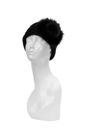 Knit Acrylic Headband Flower