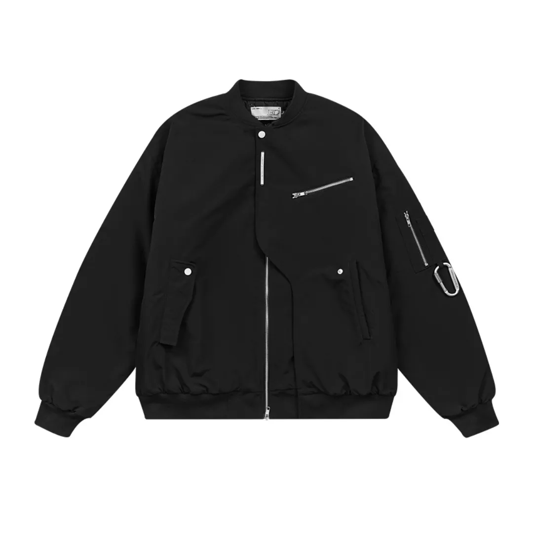 MA-1 Layered Multi-Pocket Buckle Jacket