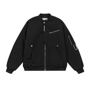 MA-1 Layered Multi-Pocket Buckle Jacket