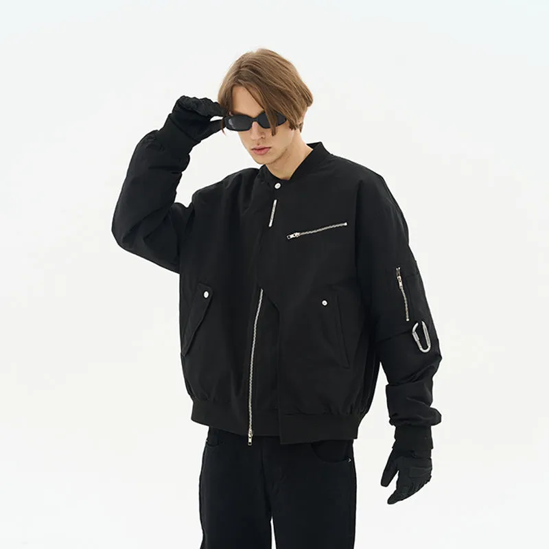 MA-1 Layered Multi-Pocket Buckle Jacket