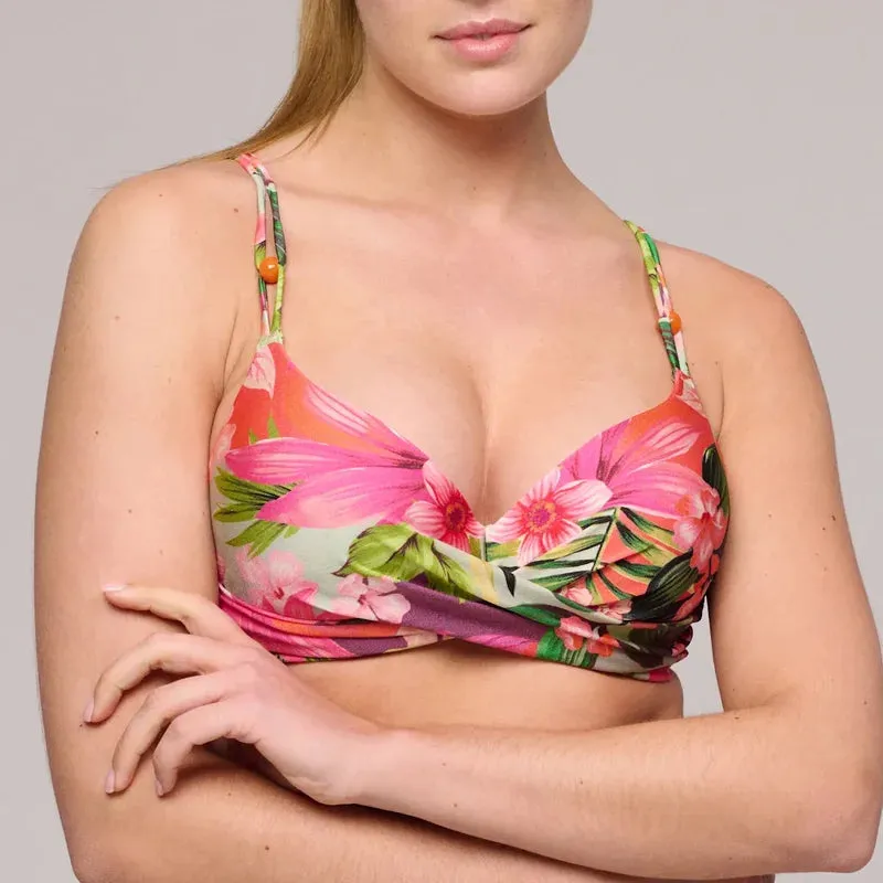 Marie Jo Swimwear - Norma Jeanne Padded Plunge Bikini Top Tropical Sunset