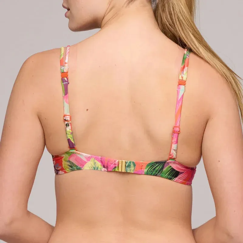 Marie Jo Swimwear - Norma Jeanne Padded Plunge Bikini Top Tropical Sunset