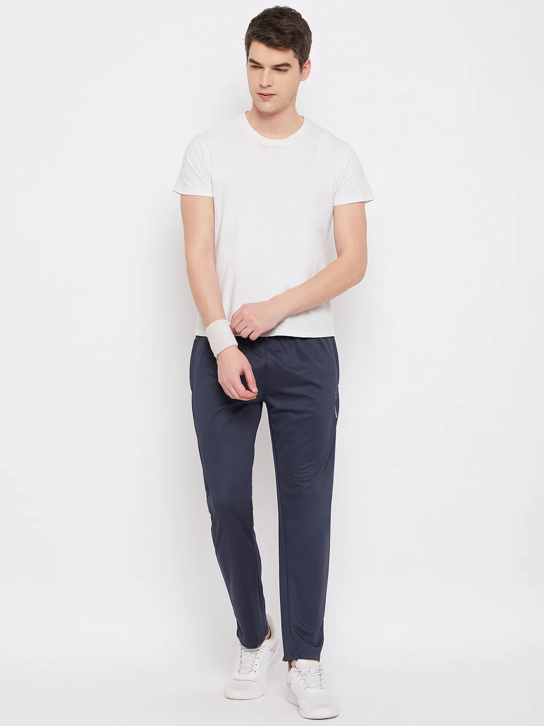 Neva Men's Track Pant in Solid Pattern Side pockets - Dark Grey