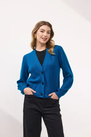 Newport - Pine Merino Cardigan - NP29196 - Atlantic