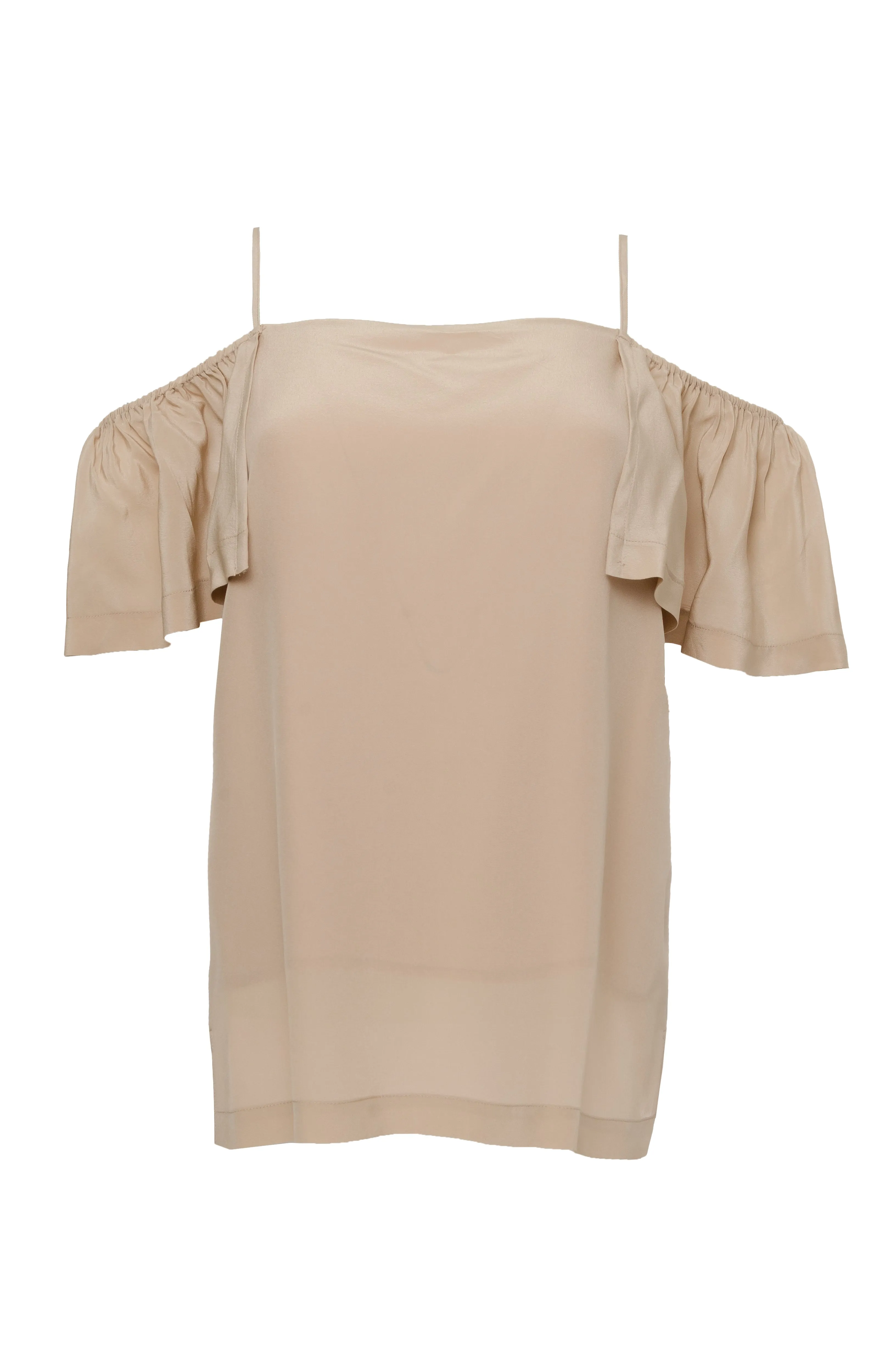 Off-Shoulder Silk Cami Top