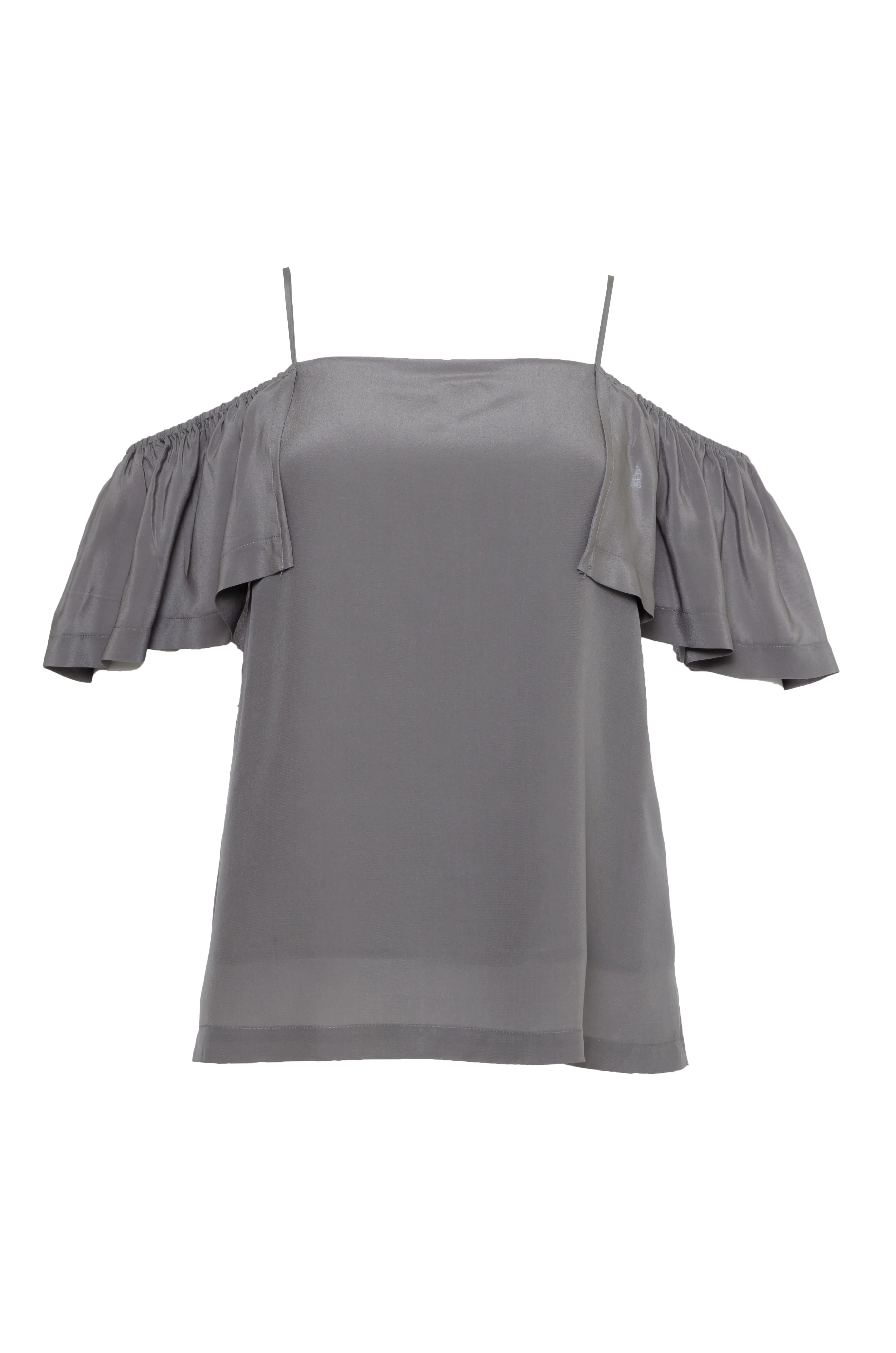 Off-Shoulder Silk Cami Top