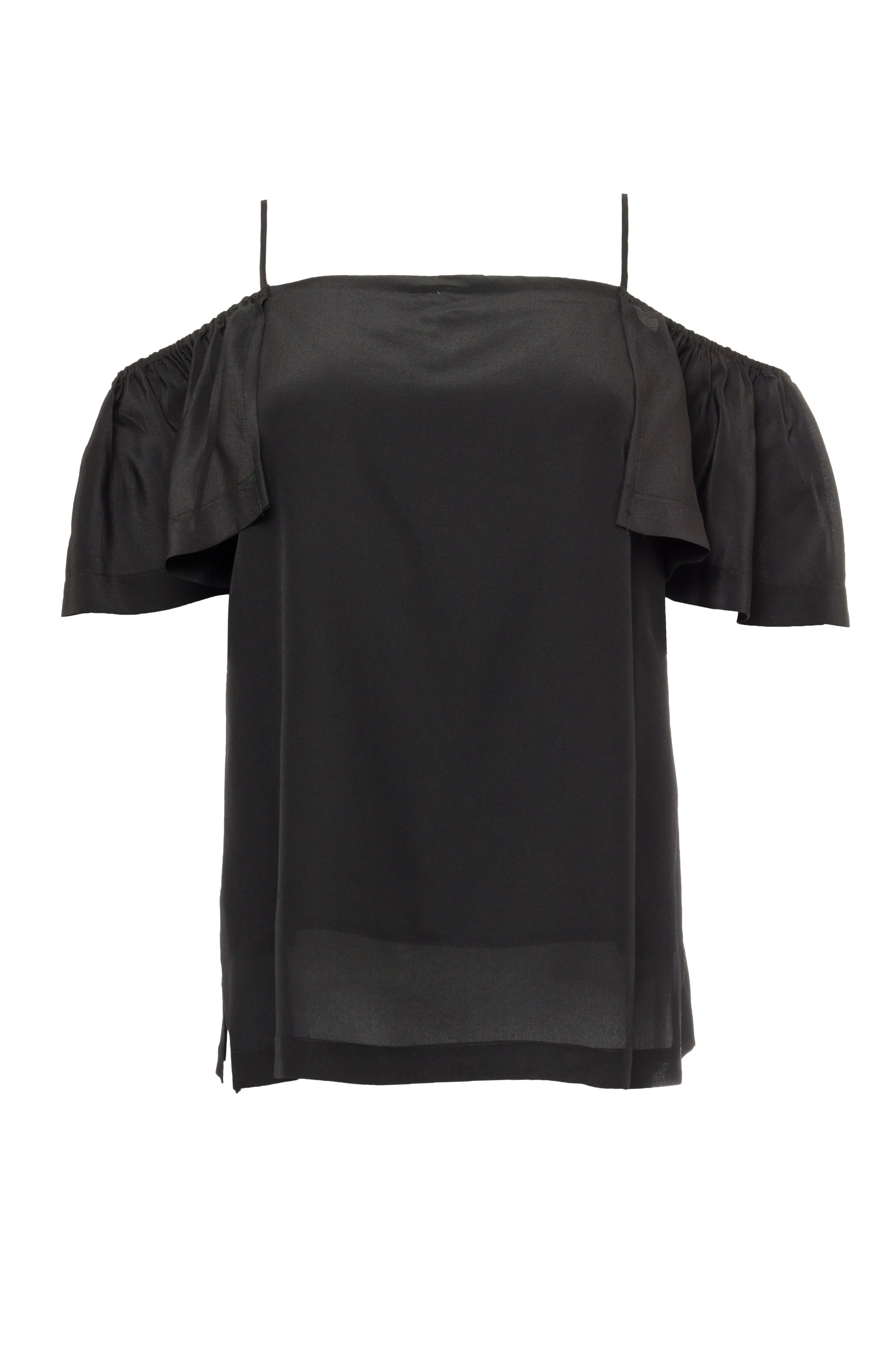 Off-Shoulder Silk Cami Top