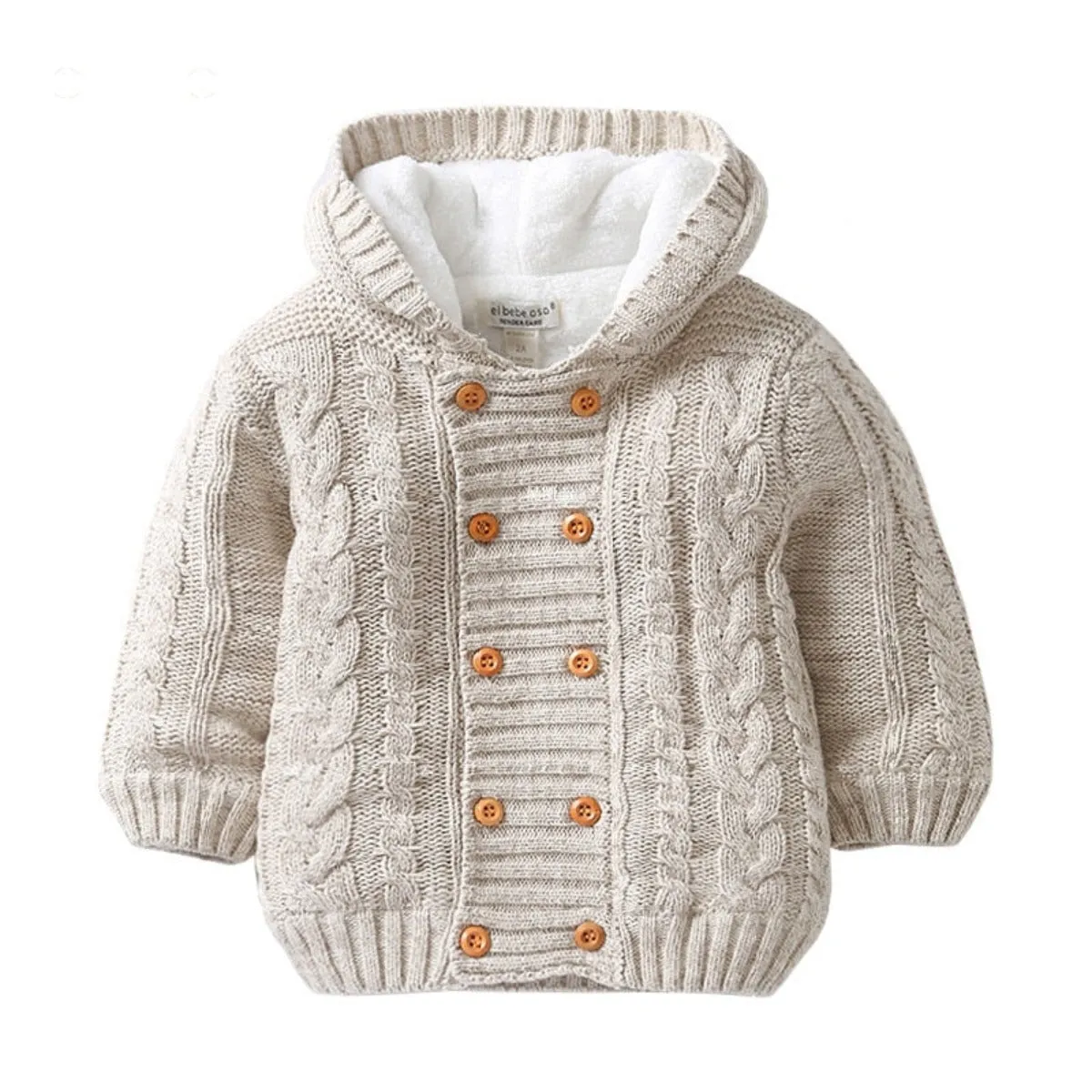 "Leroy" Lined Hooded Jacket Cardigan