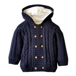 "Leroy" Lined Hooded Jacket Cardigan