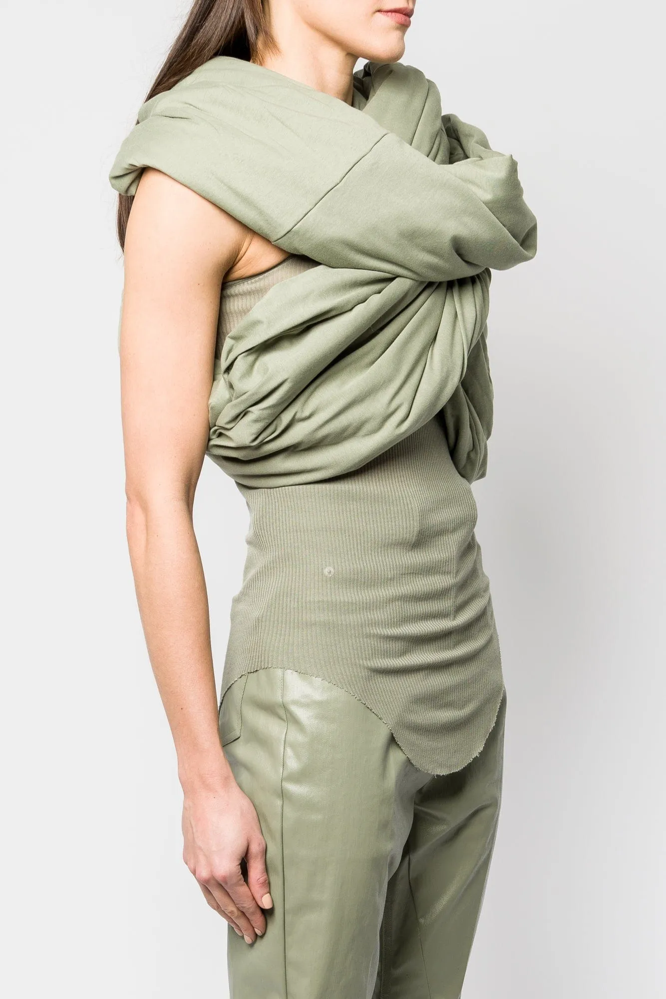 Rick Owens Triple Donut Stola in Celadon SS25