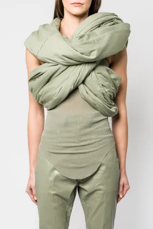Rick Owens Triple Donut Stola in Celadon SS25