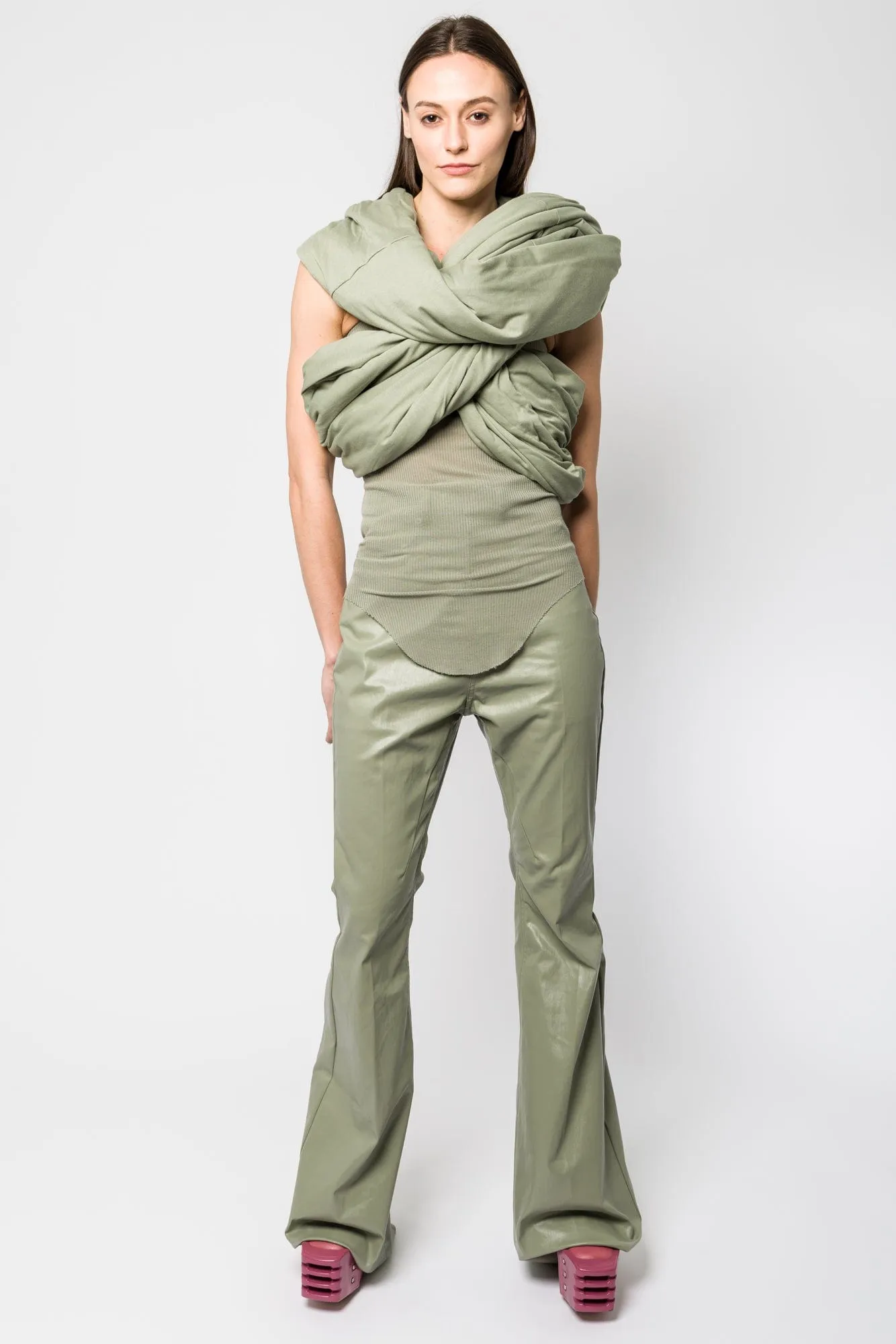 Rick Owens Triple Donut Stola in Celadon SS25