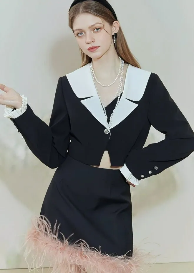 SHORT BLAZER SUSPENDER DUO SET
