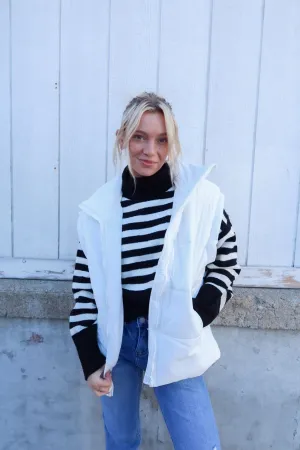 Slow It Down Pearl Puffer Vest