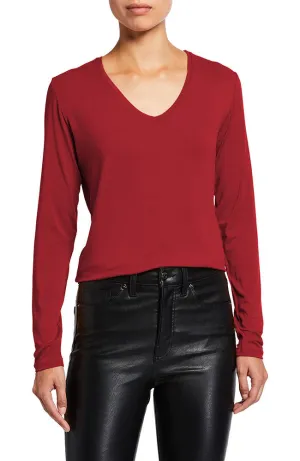 Soft Touch L/S V Neck Tee