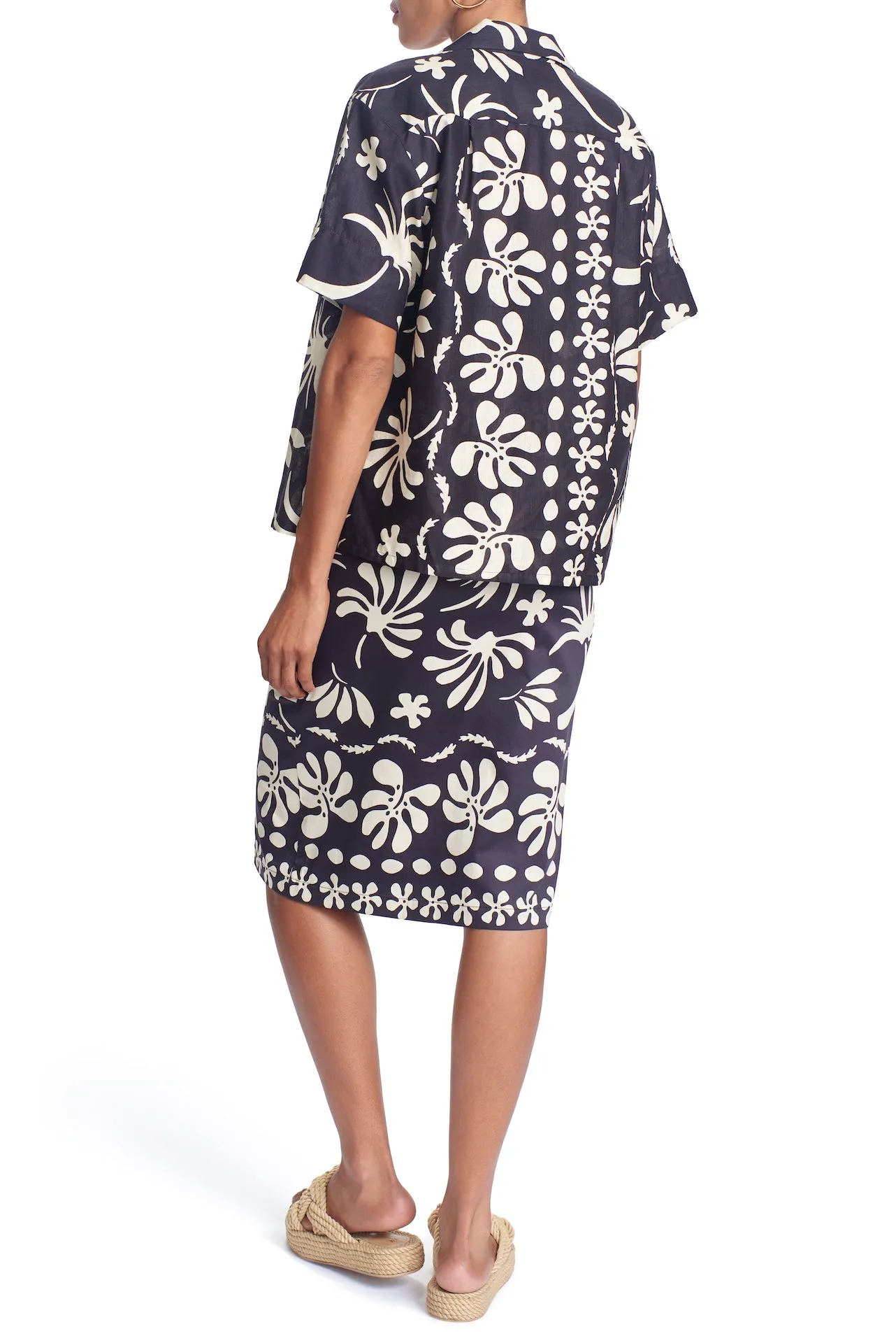 THE SHONA CAMP SHIRT - pressed flower